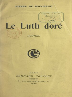 cover image of Le luth doré